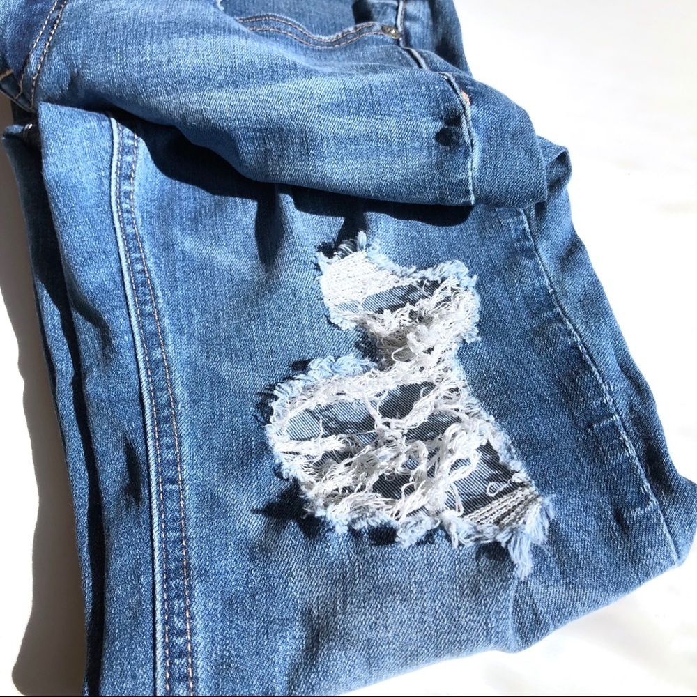Vigoss Jagger Skinny Distressed Ripped Jeans - Picture 8 of 12